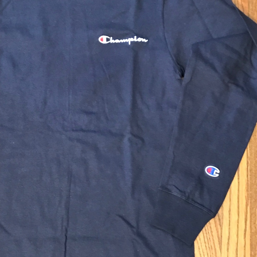 Champion Navy Long Sleeves Small - Picture 2 of 4